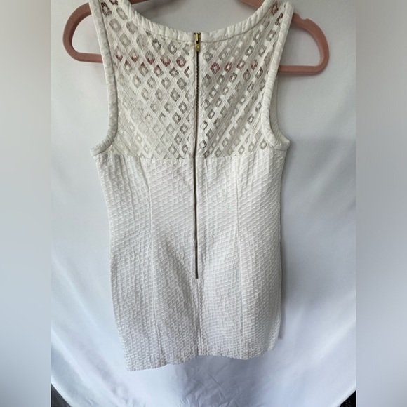 Lilly Pulitzer White Vandalia Resort Shift Dress Size 8 - Picture 6 of 15